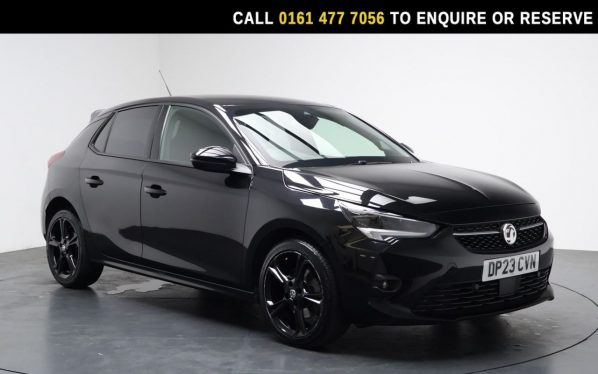 Used 2023 BLACK VAUXHALL CORSA Hatchback 1.2 Turbo GS Hatchback 5dr Petrol Auto Euro 6 (s/s) (130 ps) (reg. 2023-06-30) for sale in Stockport