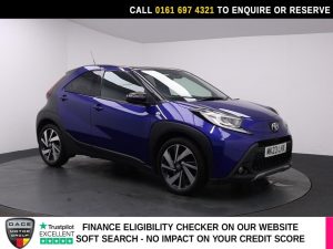 Used 2023 BLUE TOYOTA AYGO X Hatchback 1.0 VVT-i Exclusive Hatchback 5dr Petrol Manual Euro 6 (s/s) (72 ps) (reg. 2023-03-03) for sale in Manchester