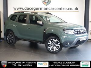 Used 2023 GREEN DACIA DUSTER SUV 1.3 TCe Journey Up and Go SUV 5dr Petrol Manual Euro 6 (s/s) (130 ps) (reg. 2023-09-09) for sale in Altrincham