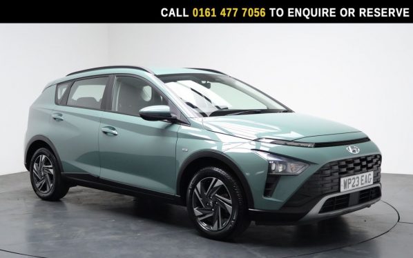 Used 2023 GREEN HYUNDAI BAYON SUV 1.0 T-GDi MHEV SE Connect SUV 5dr Petrol Hybrid Manual Euro 6 (s/s) (100 ps) (reg. 2023-04-30) for sale in Stockport