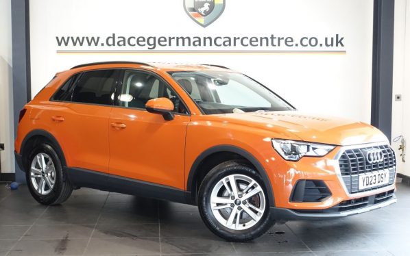 Used 2023 ORANGE AUDI Q3 SUV 1.5 TFSI CoD 35 Technik SUV 5dr Petrol S Tronic Euro 6 (s/s) (150 ps) (reg. 2023-03-01) for sale in Altrincham