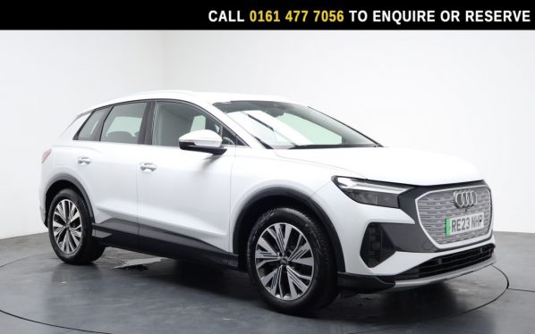 Used 2023 WHITE AUDI Q4 E-TRON SUV 35 Sport SUV 5dr Electric Auto 55kWh (170 ps) (reg. 2023-06-01) for sale in Stockport