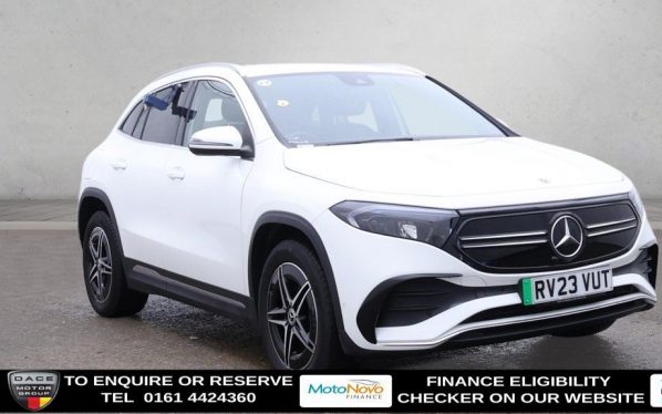 Used 2023 WHITE MERCEDES-BENZ EQA SUV EQA 250+ 70.5kWh AMG Line SUV 5dr Electric Auto (190 ps) (reg. 2023-06-14) for sale in Altrincham
