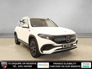 Used 2023 WHITE MERCEDES-BENZ EQB SUV EQB 350 66.5kWh AMG Line (Premium) SUV 5dr Electric Auto 4MATIC (292 ps) (reg. 2023-03-16) for sale in Altrincham
