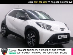 Used 2023 WHITE TOYOTA AYGO X Hatchback 1.0 VVT-i Edge Hatchback 5dr Petrol Manual Euro 6 (s/s) (72 ps) (reg. 2023-06-30) for sale in Manchester